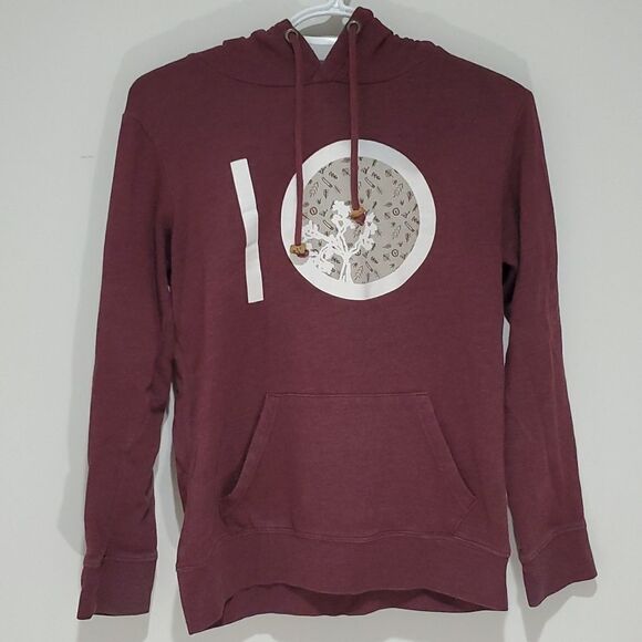 TENTREE maroon xs hoodie - Picture 1 of 8